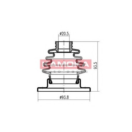 Gumiharang, hajtótengely SKODA OCTAVIA 96-00 191498201D