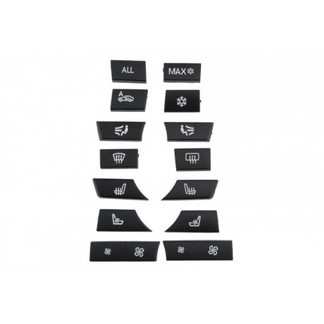 JAVÍTÓKÉSZLET NYOMÓGOMBOK BURKOLATAIHOZ /KLÍMABERENDEZÉS/BMW 5 F10/F11 2009-,5GT F07 2009-/14 ELEMEK/ 61319313923