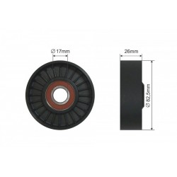 Feszítőgörgő, hosszbordás szíj AUDI A6 C5, A8 D2 3.7/4.2 11.98-01.05 500281