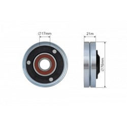 Feszítőgörgő, hosszbordás szíj AUDI A5, A6 ALLROAD C6, A6 C6, A8 D3, Q7 VW TOUAREG 4.2 03.06-03.12 500654