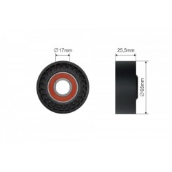 Feszítőgörgő, hosszbordás szíj JEEP COMPASS 2.2 CRD 4X4 10-, MERCEDES C (C204), C T-MODEL (S204), C (W204), CLS (C218) 484-00