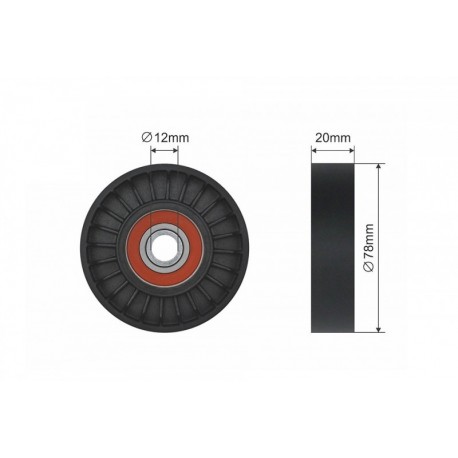 Feszítőgörgő, hosszbordás szíj HYUNDAI ACCENT, ACCENT I, ACCENT II, ACCENT III, COUPE I, COUPE II, ELANTRA III, GETZ, I30,