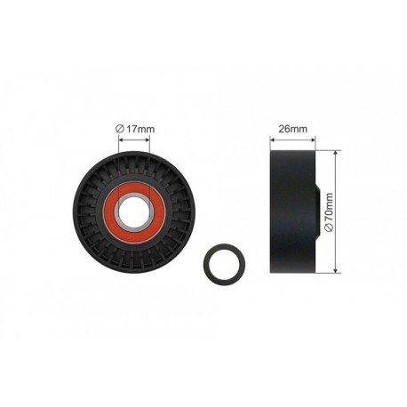 Feszítőgörgő, hosszbordás szíj HYUNDAI GRANDEUR, SONATA V KIA OPIRUS, SORENTO I, SORENTO II 3.3/3.5/3.8 01.05- 500396