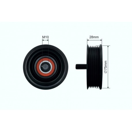 Feszítőgörgő, hosszbordás szíj LAND ROVER RANGE ROVER EVOQUE, RANGE ROVER SPORT II 2.0/2.7D/3.0D 06.04- 500652