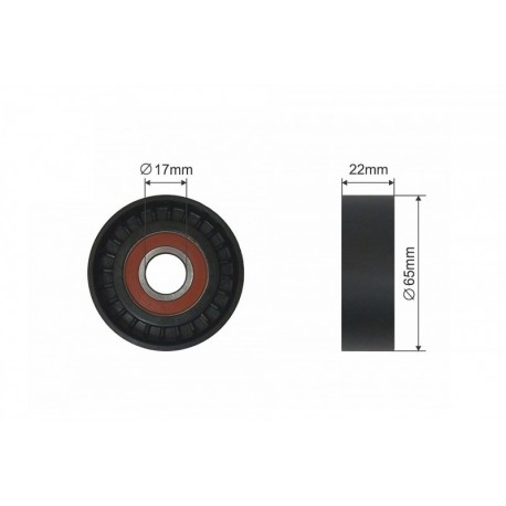 Feszítőgörgő, hosszbordás szíj MERCEDES A (W169), B SPORTS TOURER (W245) 1.5-2.0CNG 09.04-06.12 500063