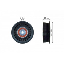 Feszítőgörgő, hosszbordás szíj VW CRAFTER 30-35, CRAFTER 30-50 2.5D 04.06-05.13 276-22