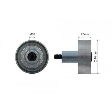 Feszítőgörgő, hosszbordás szíj HYUNDAI IX35, SANTA FE, TUCSON, KIA SORENTO, SPORTAGE 2.0-2.5 CRDI 12- 500479