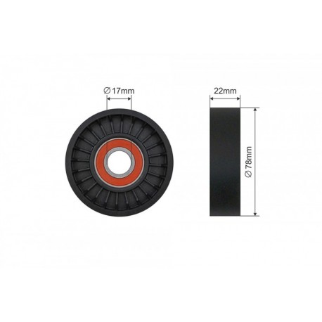 Feszítőgörgő, hosszbordás szíj KIA CARNIVAL 2.9 TD 99-06 213-87