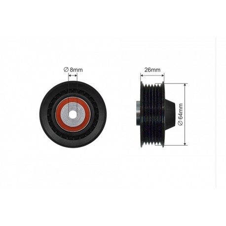 Feszítőgörgő, hosszbordás szíj MERCEDES W124, W210, W140, W463, SPRINTER 2.3-6.0 92-03 80-12