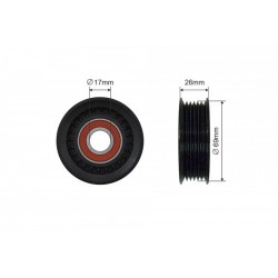 Feszítőgörgő, hosszbordás szíj MAZDA 3 1.6 13-, MAZDA 2 1.3-1.5 07-15 367-00