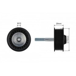 Feszítőgörgő, hosszbordás szíj PORSCHE CAYENNE S, TURBO 4.5 02-08 500510