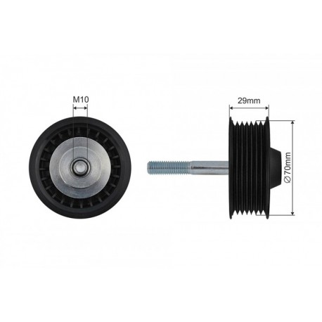 Feszítőgörgő, hosszbordás szíj PORSCHE CAYENNE S, TURBO 4.5 02-08 500510