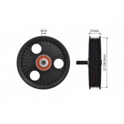 Feszítőgörgő, hosszbordás szíj DACIA LOGAN 1.5 DCI 05-12 500245