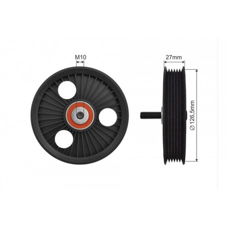 Feszítőgörgő, hosszbordás szíj DACIA LOGAN 1.5 DCI 05-12 500245