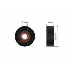 Feszítőgörgő, hosszbordás szíj VW GOLF 7, POLO, SKODA OCTAVIA, FABIA 1.0-1.6 14- 500413