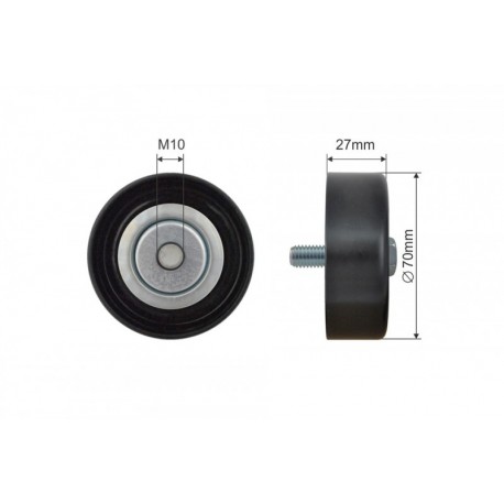 Feszítőgörgő, hosszbordás szíj CHEVROLET EPICA (KL1) 04-11 500480