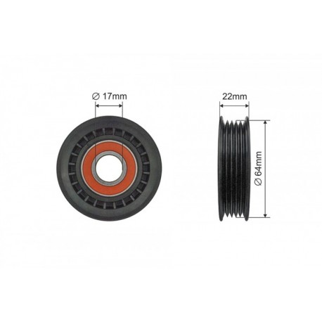 Feszítőgörgő, hosszbordás szíj MERCEDES A VANEO 140 160 170 190 210 CDI 04- 157-00