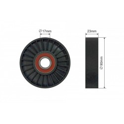 Feszítőgörgő, hosszbordás szíj SAAB 9-3 (YS3D) 98-09 454-00