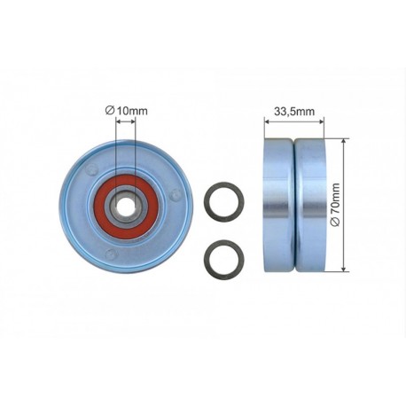 Feszítőgörgő, hosszbordás szíj TOYOTA HILUX VII (N1,N2,N3) 04-, LAND CRUISER 200 (J2) 07- 16620-31010