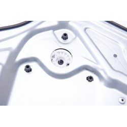 SZÉLVÉDŐ EMELŐ BALRA, SKODA YETI '09-, 5L0837461, TÁNYÉRRAL, LEMEZZEL 5L0837461