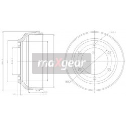 FÉKDOB FORD HÁTSÓ TRANZIT 00- HÁTSÓ HAJTÁS