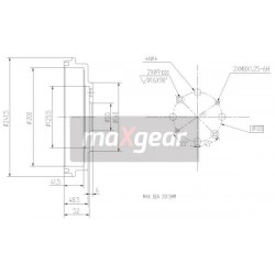 FÉKDOB MAZDA HÁTSÓ 323 F C S 91-04