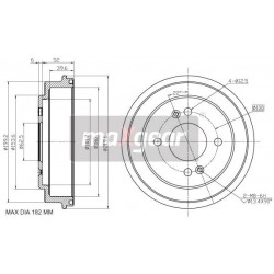 FÉKDOB KIA HÁTSÓ PICANTO 1.0 1.1 04- 28-155230018