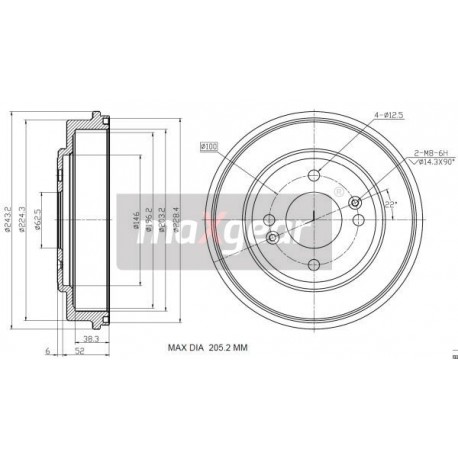 FÉKDOB HYUNDAI HÁTSÓ GETZ 02- 24022030381