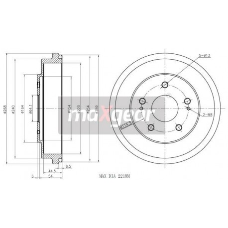 FÉKDOB HONDA HÁTSÓ CR-V HR-V 94023000