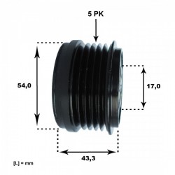 GENERÁTOR SZÍJTÁRCSA OPEL ASTRA, CORSA, SIGNUM, VECTRA, ZAFIRA, ZAFIRA 9195337
