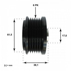 ALFA ROMEO 145, 146, 156 ALTERNÁTOR ALAPKERÉK, FIAT Brava, Bravo, Doblo, Marea, Multipla, Punto, LANCIA Kappa, Lybra. 9948225
