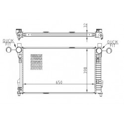 RADIÁTOR DB 203 C270 2.7CDI 02- 2035000803