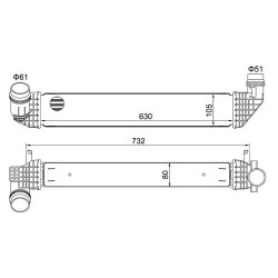 INTERCOOLER RENAULT SCENIC III 0 144963541R