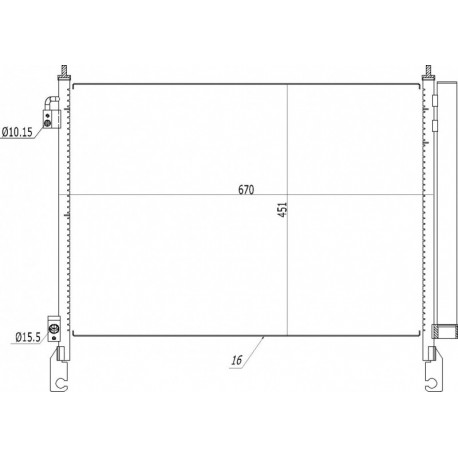 LÉGKONDICIONÁLÓ RADIÁTOR KOLEOS 2.0DCI 08- 92100-JY00A