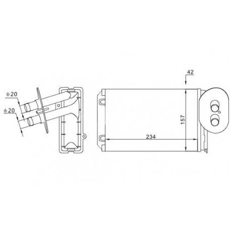 FŰTÉS TRANSPORTER T4 90- /KLÍMABERENDEZÉSSEL/ 701.820.031