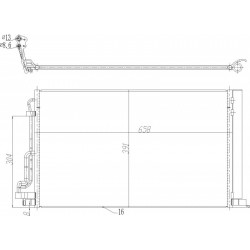 KLÍMABERENDEZÉS RADIÁTOR ELANTRA 15- 97606F2000