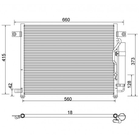 AVEO KLÍMABERENDEZÉS RADIÁTOR 1.2 03- 96469288