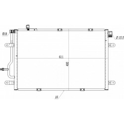 LÉGKONDICIONÁLÓ RADIÁTOR A4 3.0TDI 06-08 8E0260403J
