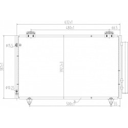 LÉGKONDICIONÁLÓ RADIÁTOR COROLLA 01- 88450-02240
