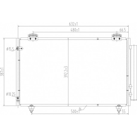 LÉGKONDICIONÁLÓ RADIÁTOR COROLLA 01- 88450-02240