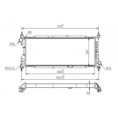 HŰTŐ CORSA COMBO 1.7D 93- 1300151