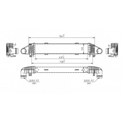 INTERCOOLER DB W204 07- C250 CGI 2045000000