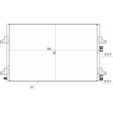 ESPACE 1.9DCI LÉGKONDICIONÁLÓ HŰTŐSZEKRÉNY 02- 8200332851