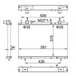 RADIÁTOR BRAVA 1.9TD 96-01 46405919