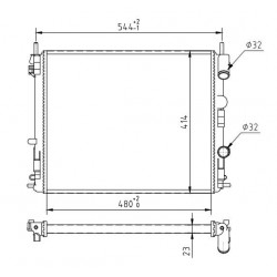 RADIÁTOR CLIO II 1.9DTI 00- 6001545765