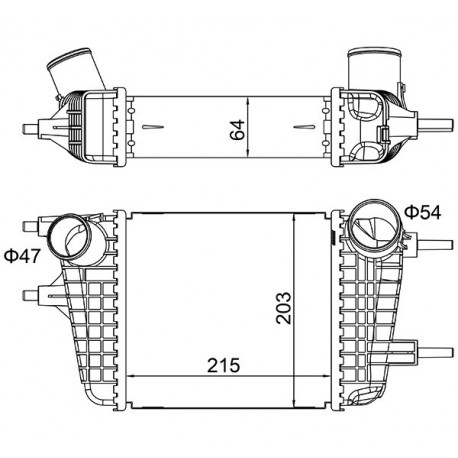 INTERCOOLER MEGJEGYZÉS 1.2DIG-S 13- 144613HD0B