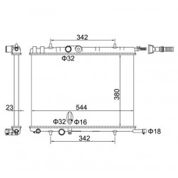 HŰTŐ PEUGEOT 307 2.0 16V 01- 133082