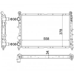RADIÁTOR ALFA ROMEO 146 TS 1.4 16V 96- 15512907
