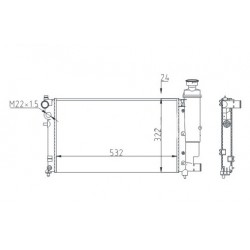 HŰTŐ PEUGEOT 106 1.3-1.6 93-96 1301.C7