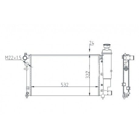 HŰTŐ PEUGEOT 106 1.3-1.6 93-96 1301.C7